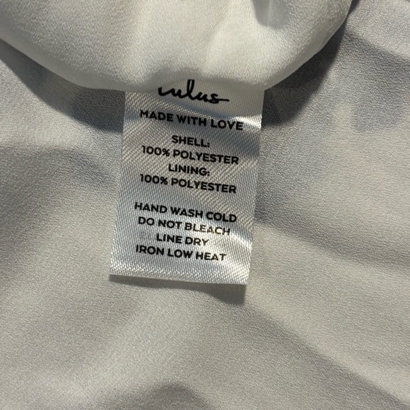 Lulus Women’s French Countryside Floral High-Low Dress XL White Blue New - Picture 9 of 12